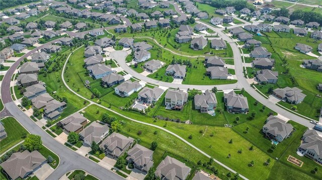 17404 Crystal St, Overland Park, KS 66221 - aerial view of property and surrounding area featuring nearby suburban area