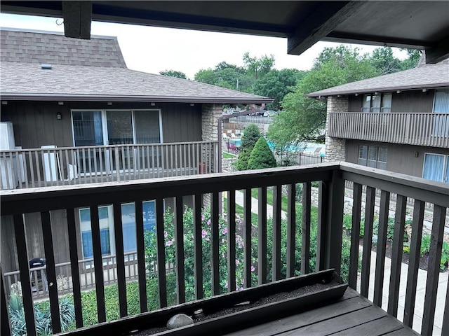 423 W 104th St Unit C, Kansas City, MO 64114 - view of wooden deck