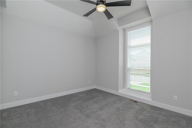 14500 Aurora Ln, Basehor, KS 66007 - spare room with dark carpet and ceiling fan
