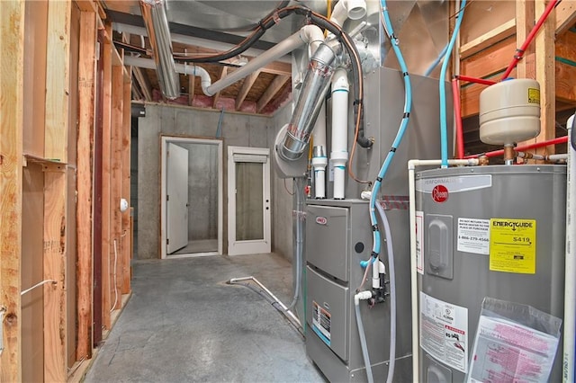 14500 Aurora Ln, Basehor, KS 66007 - utility room featuring water heater