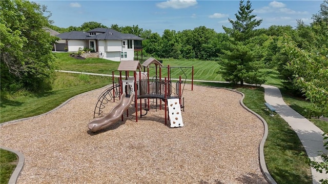 14500 Aurora Ln, Basehor, KS 66007 - community jungle gym featuring a lawn