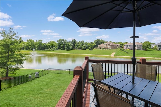 1216 Hillmann Ln, Warrensburg, MO 64093 - wooden terrace with a water view