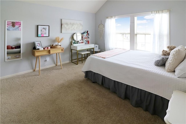 1216 Hillmann Ln, Warrensburg, MO 64093 - bedroom with vaulted ceiling and carpet