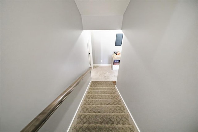 1216 Hillmann Ln, Warrensburg, MO 64093 - stairway with carpet flooring and baseboards