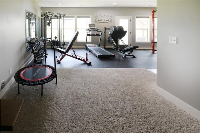1216 Hillmann Ln, Warrensburg, MO 64093 - workout area featuring recessed lighting