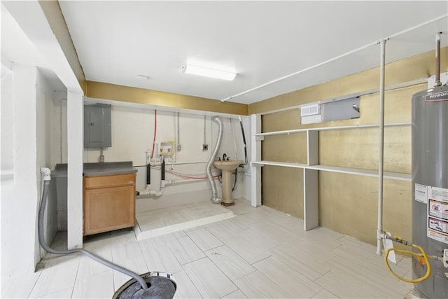 814 S Saville St, Independence, MO 64052 - finished below grade area featuring electric panel and water heater