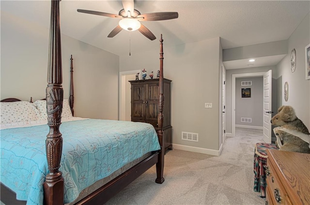 10423 W 168th Ter, Overland Park, KS 66221 - bedroom featuring light colored carpet, a ceiling fan, and recessed lighting
