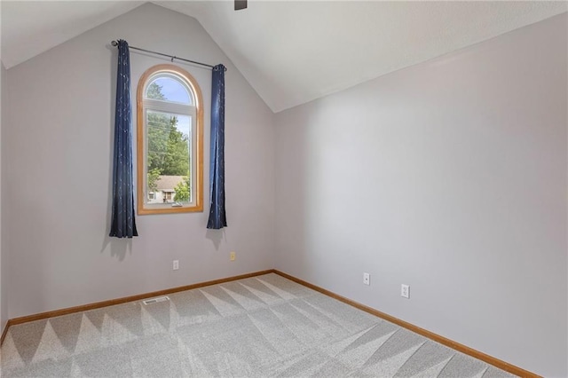 1125 S Mulberry St, Ottawa, KS 66067 - additional living space featuring lofted ceiling and light colored carpet