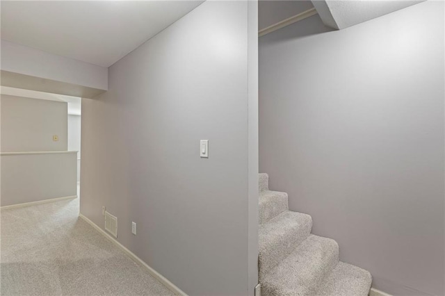 1125 S Mulberry St, Ottawa, KS 66067 - staircase featuring carpet and baseboards