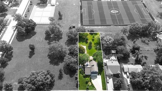 1125 S Mulberry St, Ottawa, KS 66067 - aerial overview of property's location featuring property parcel outlined