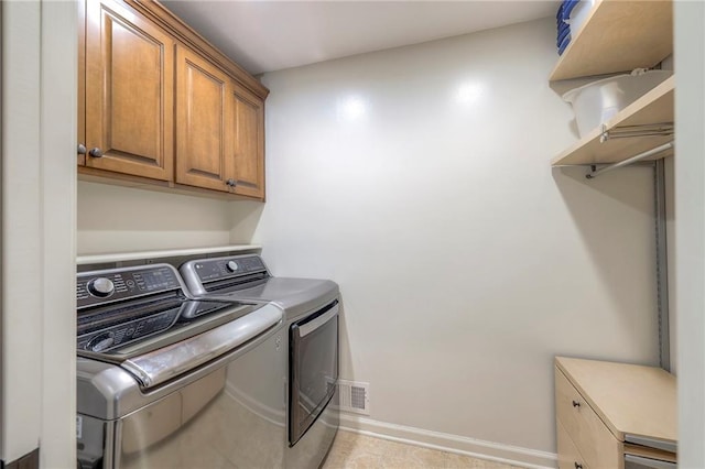 6 Mohave Dr, Lake Winnebago, MO 64034 - laundry room featuring separate washer and dryer and cabinet space