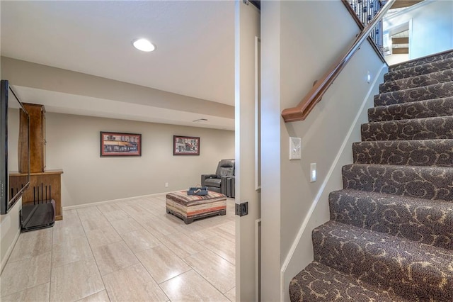 6 Mohave Dr, Lake Winnebago, MO 64034 - staircase with recessed lighting and baseboards