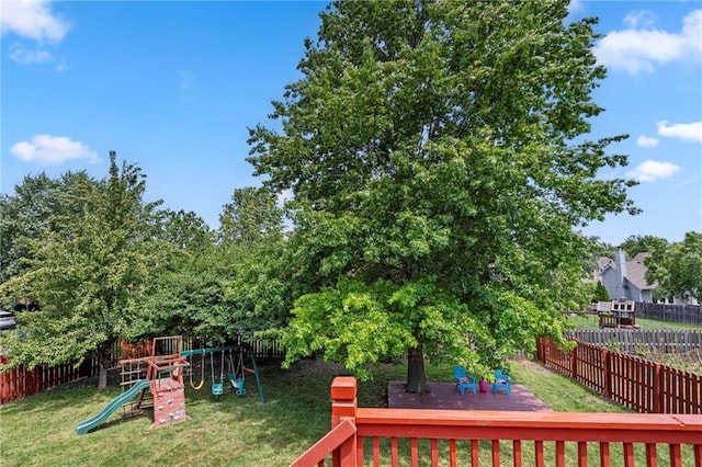 16778 W 156th Ter, Olathe, KS 66062 - fenced backyard with a playground