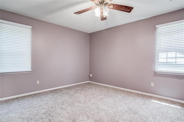 10151 W 84th St, Overland Park, KS 66212 - carpeted spare room featuring a ceiling fan and baseboards