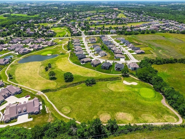 6614 Mccormick Dr, Shawnee, KS 66226 - aerial view of residential area with a nearby body of water and a golf course