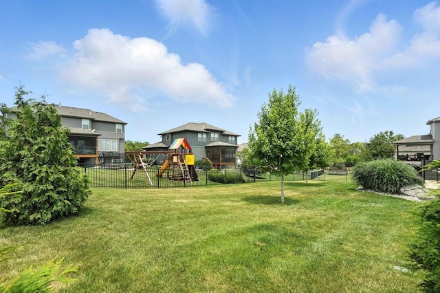 16486 S Chalet Dr, Olathe, KS 66062 - view of yard featuring a playground