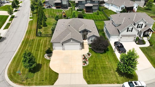 16486 S Chalet Dr, Olathe, KS 66062 - aerial perspective of suburban area