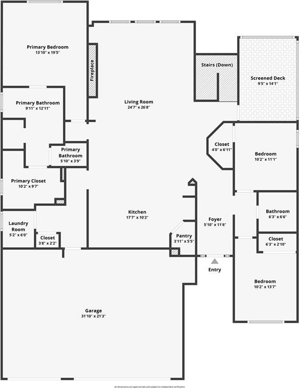 16486 S Chalet Dr, Olathe, KS 66062 - view of floor plan / room layout