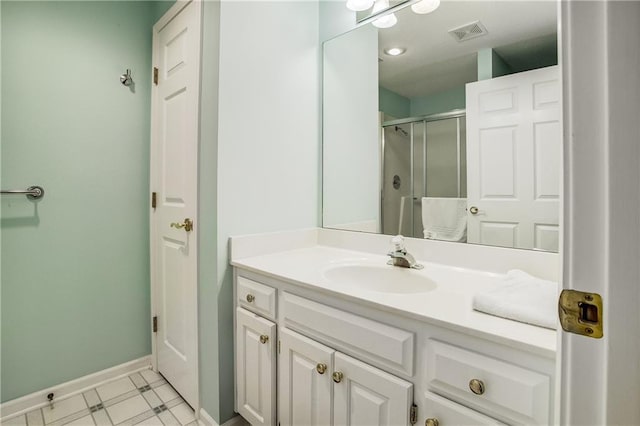 17801 E 30th St S, Independence, MO 64057 - full bathroom featuring vanity and a shower stall