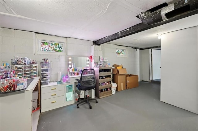 919 Walnut St, Leavenworth, KS 66048 - office space featuring concrete floors and concrete block wall
