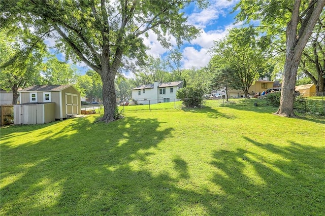 1108 NW Canterbury Rd, Blue Springs, MO 64015 - fenced backyard with a shed and a residential view