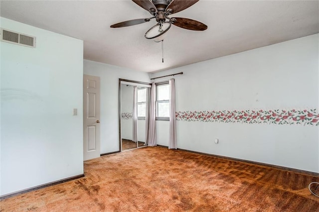 11301 Deer Haven Ln, Excelsior Springs, MO 64024 - spare room featuring light carpet and ceiling fan