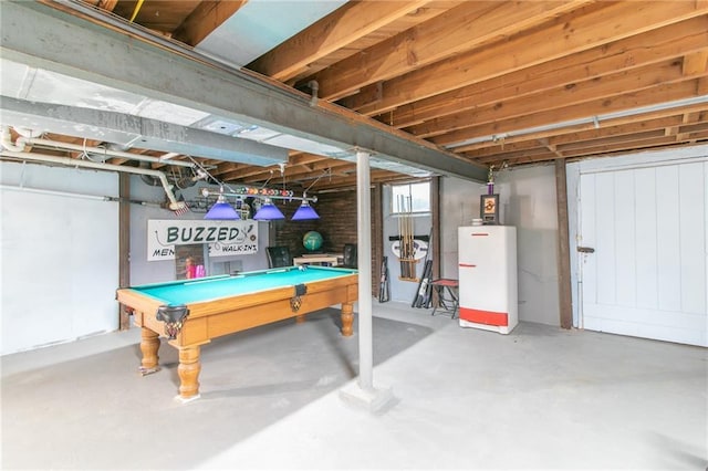 2633 E Langsford Rd, Lees Summit, MO 64063 - unfinished below grade area with billiards
