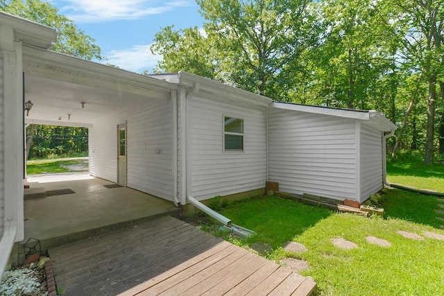 81 Enchanted Ln, Linn Valley, KS 66040 - deck featuring a yard