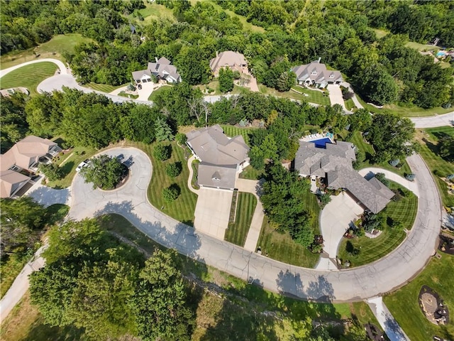 4915 NW Canyon Ct, Lees Summit, MO 64064 - aerial view of property and surrounding area with nearby suburban area