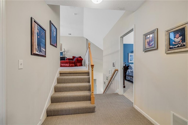 1617 Summit Valley Ln, Lees Summit, MO 64081 - staircase with carpet and baseboards