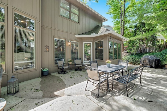 1617 Summit Valley Ln, Lees Summit, MO 64081 - view of patio featuring a grill and outdoor dining area