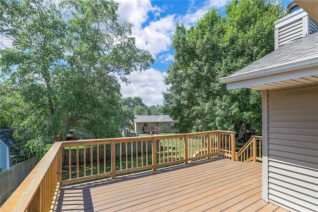 1733 NE Ridgeview Dr, Lees Summit, MO 64086 - view of wooden terrace