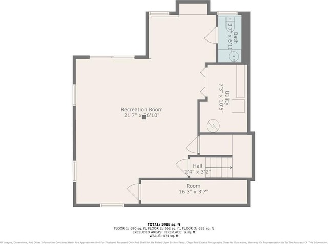 1733 NE Ridgeview Dr, Lees Summit, MO 64086 - view of property floor plan
