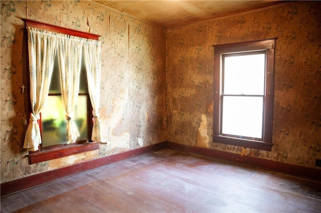210 S Mulberry St, Paola, KS 66071 - empty room with wood finished floors