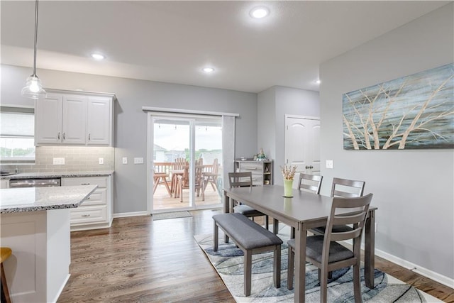 8604 NE 103rd St, Kansas City, MO 64157 - dining room with wood finished floors and recessed lighting