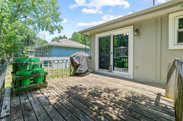 406 Crescent St, Lees Summit, MO 64063 - deck with a grill