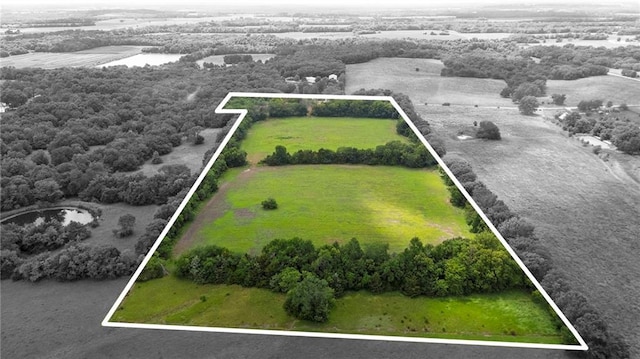 35365 Block Rd, Paola, KS 66071 - overview of rural landscape with property boundaries highlighted