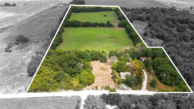 35365 Block Rd, Paola, KS 66071 - view of rural area with property parcel outlined