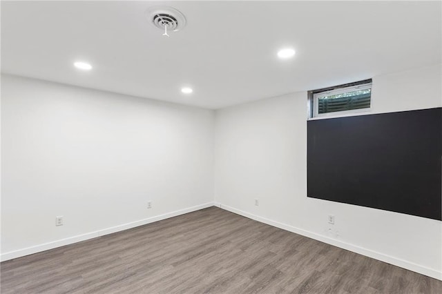 35365 Block Rd, Paola, KS 66071 - empty room with wood finished floors and recessed lighting