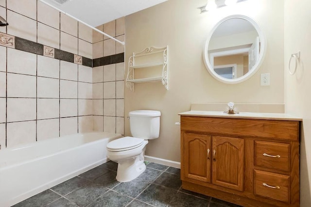 321 W Mockingbird St, Gardner, KS 66030 - bathroom featuring vanity, bathing tub / shower combination, and tile patterned flooring