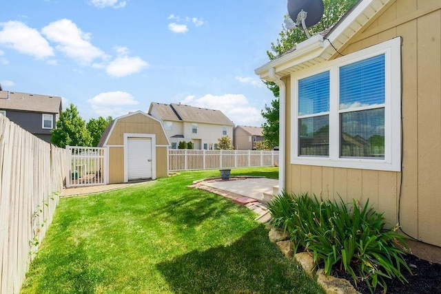 321 W Mockingbird St, Gardner, KS 66030 - fenced backyard featuring a patio area and a storage shed