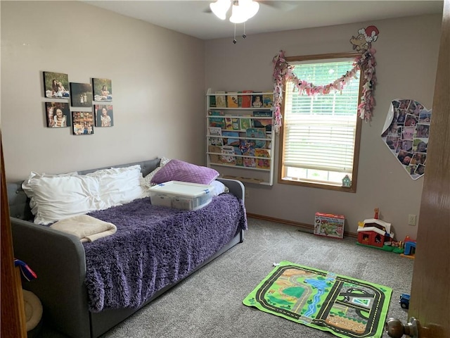 517 Brooklyn Ct, Frontenac, KS 66763 - carpeted bedroom featuring baseboards and a ceiling fan