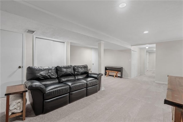 8039 Kessler St, Overland Park, KS 66204 - living area with carpet floors and recessed lighting