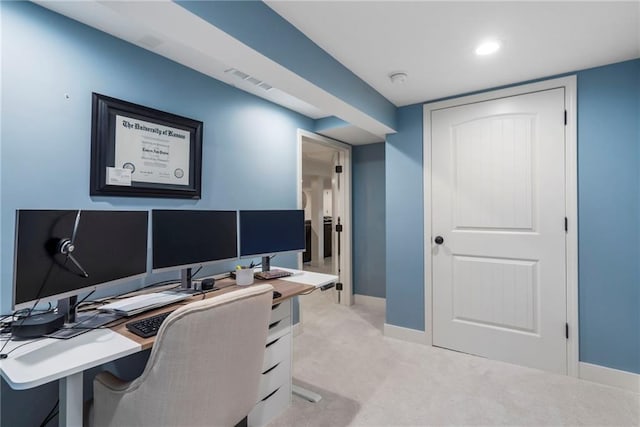 8315 Sagamore Rd, Leawood, KS 66206 - office space with light carpet and recessed lighting
