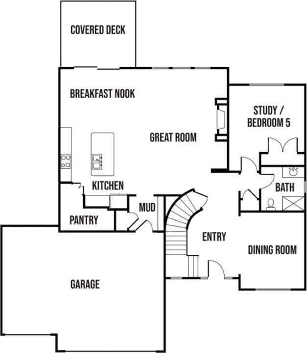 18421 Caenen St, Overland Park, KS 66013 - view of home floor plan