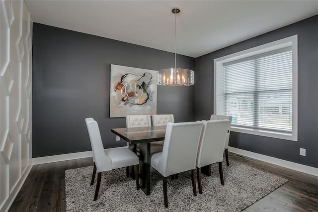 18421 Caenen St, Overland Park, KS 66013 - dining room with a chandelier and wood finished floors