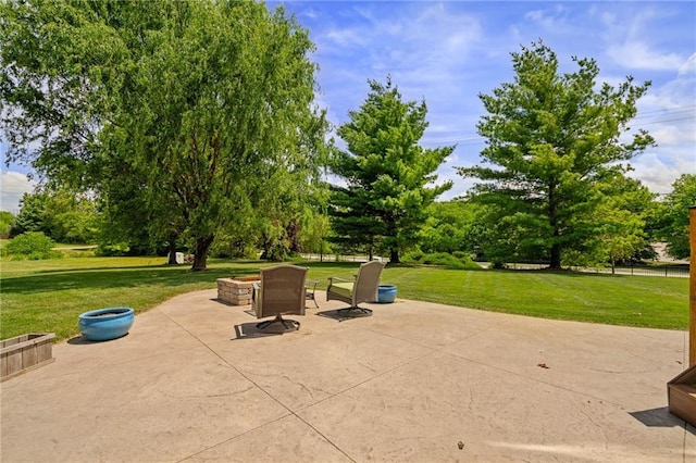 21502 W 98th Ter, Lenexa, KS 66220 - view of patio with view of scattered trees