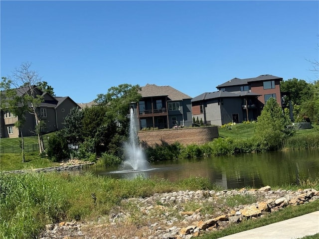22415 87th Ter, Lenexa, KS 66227 - exterior space featuring a water view and a residential view