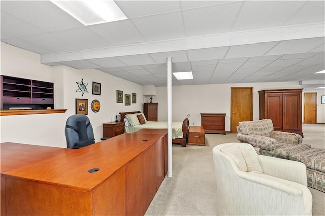 17014 E 45th St S, Independence, MO 64055 - office area with light carpet and a drop ceiling