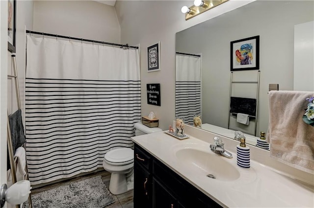 2013 NE Summerfield Ct, Blue Springs, MO 64029 - bathroom with vanity and a shower with shower curtain